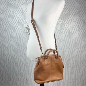 HOBO Brown Leather Crossbody Satchel